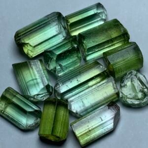 Natural Facet Rough Bi Color Tourmaline Candies - Afghanistan